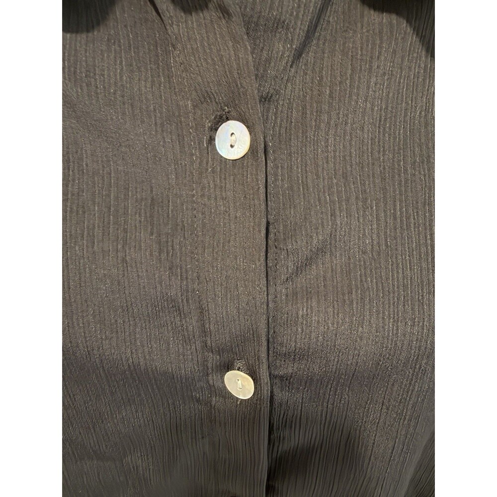 Susan Graver Style QVC Two-Piece Black Tank & Button-Down Shirt Set Plus Size 1X - Picture 9 of 12